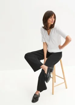 Pantalon Palazzo Avec Polyester Recyclé -Mode Femme 23226420 2hUs0waT