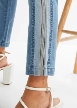 Jean Stretch Avec Empiècements Latéraux Contrastants 11 Jean Stretch Avec Empiècements Latéraux Contrastants -Mode Femme 23226670 4eU1TtXn