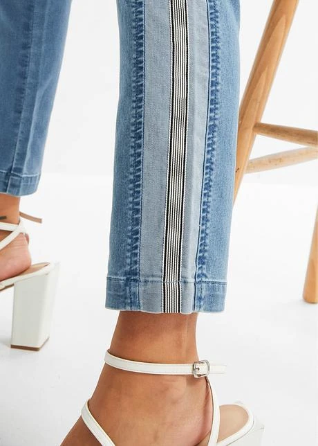 Jean Stretch Avec Empiècements Latéraux Contrastants 5 Jean Stretch Avec Empiècements Latéraux Contrastants – Image 5