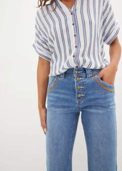 Jean Straight Taille Moyenne, Extensible 12 Jean Straight Taille Moyenne, Extensible -Mode Femme 23227873 IZe7vfhH