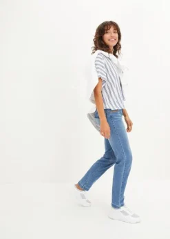 Jean Straight Taille Moyenne, Extensible 10 Jean Straight Taille Moyenne, Extensible -Mode Femme 23227879 Mje37fyz