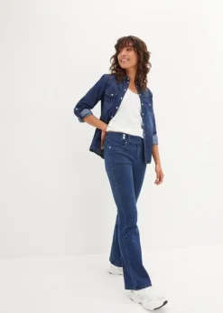 Jean Bootcut Taille Moyenne, Extensible -Mode Femme 23227897 8QCvx8lG