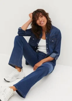 Jean Bootcut Taille Moyenne, Extensible -Mode Femme 23227898 IQbgj7Jh