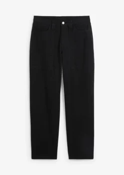 Pantalon En Twill à Poches Plaquées -Mode Femme 23229675 AmFXEakK