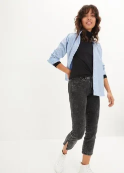 Jean Straight, Taille Moyenne, Cropped, Extensible 14 Jean Straight, Taille Moyenne, Cropped, Extensible -Mode Femme 23230148 cmwtk8et