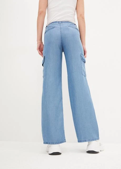 Jean Wide Leg, Taille Haute Et Confortable 3 Jean Wide Leg, Taille Haute Et Confortable – Image 3