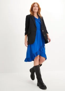 Robe En Jersey-viscose Avec Volants Sur Le Décolleté -Mode Femme 23230317 FO8wTLdN