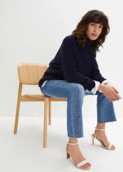 Jean Bootcut à Strass -Mode Femme 23230550 CJZOOWrX