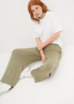 Lot De 2 Pantalons 7/8 Ample à Taille Haute Et Confortable -Mode Femme 23230893 lU1SWYdS