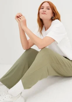 Lot De 2 Pantalons 7/8 Ample à Taille Haute Et Confortable -Mode Femme 23230894 Vdk1Dkrz