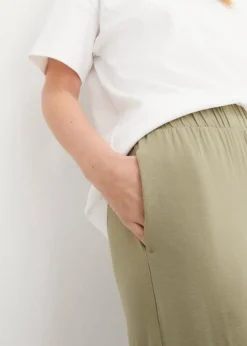 Lot De 2 Pantalons 7/8 Ample à Taille Haute Et Confortable -Mode Femme 23230898 IolujHHK