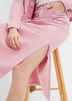 Rainbow Jupe En Jean Fendue Sur Les Côtés -Mode Femme 23231547 DBV8P7ek