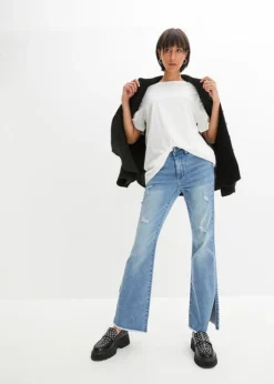 Rainbow Jean Flare Avec Détail Fente -Mode Femme 23231756 2XRDnsxH