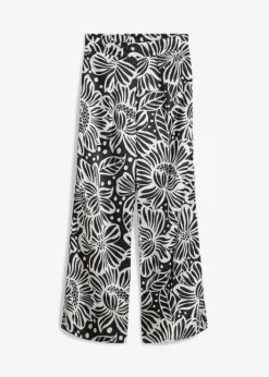 Pantalon En Satin Imprimé