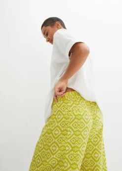 Pantalon En Gaze De Coton Imprimée -Mode Femme 23233099 GLsLgg4v