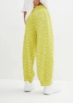 Pantalon En Gaze De Coton Imprimée -Mode Femme 23233103 pbJnVIZo