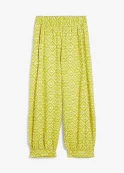 Pantalon En Gaze De Coton Imprimée