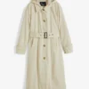 Manteau Trench à Capuche Amovible
