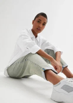 Jean Au Délavage Vintage -Mode Femme 23233373 vbK2SmdL