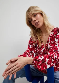 Blouse Style Cache-cœur -Mode Femme 23234309 nns0SeDf