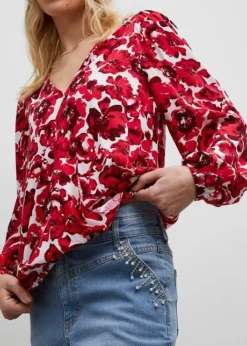 Blouse Style Cache-cœur -Mode Femme 23234312 x64AuOaS