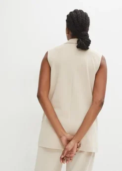 Gilet Sans Manches Long -Mode Femme 23234455 TERDOAnn