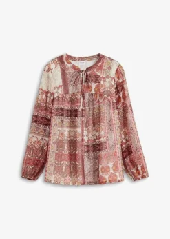 Tunique-blouse Imprimée En Polyester Recyclé