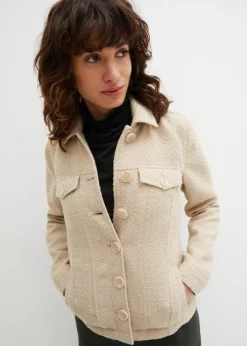 Veste Courte En Bouclé -Mode Femme 23234779 aUvo0FvT