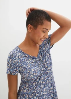 Robe En Jersey Flatteuse, Manches Courtes -Mode Femme 23234799 esD48I6H