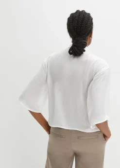 Chemisier Cropped En Satin -Mode Femme 23235201 sjRxM8wM