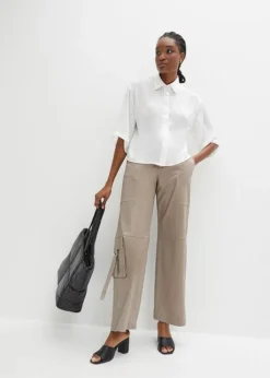 Chemisier Cropped En Satin -Mode Femme 23235202 uVzKKxjh