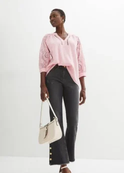 Tunique En Gaze De Coton Avec Broderie Anglaise -Mode Femme 23235867 1D8Svs5E