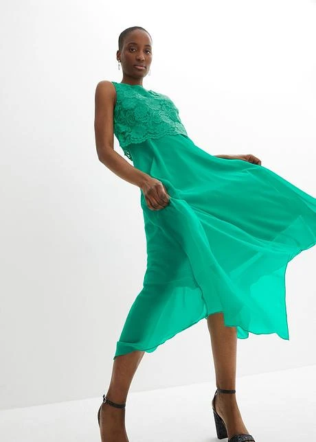 Robe En Chiffon Avec Dentelle Premium 7 Robe En Chiffon Avec Dentelle Premium – Image 7