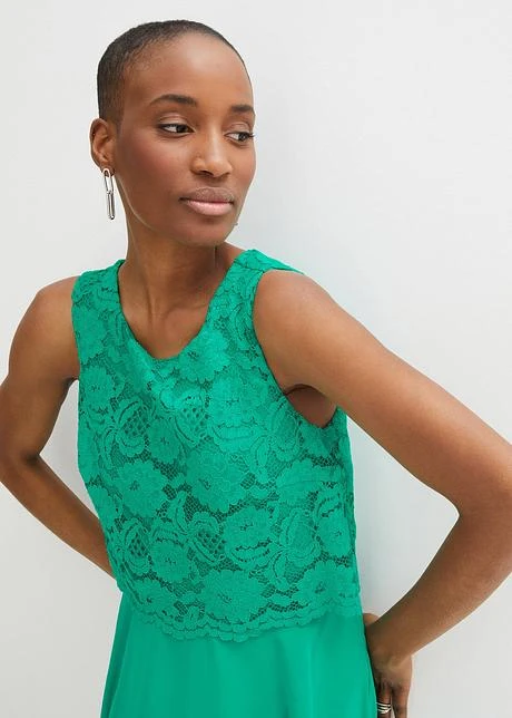 Robe En Chiffon Avec Dentelle Premium 5 Robe En Chiffon Avec Dentelle Premium – Image 5