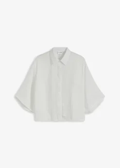 Chemisier Cropped En Satin