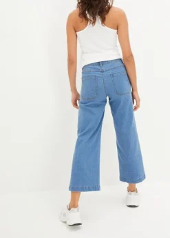 Jean Taille Moyenne, Jambe évasée, Cropped -Mode Femme 24000288 bihpaCFM