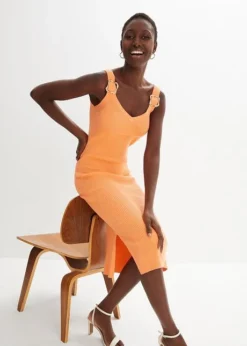 PREMIUM Robe En Maille Coton Et Soie -Mode Femme 24003332 K8YAKD3U