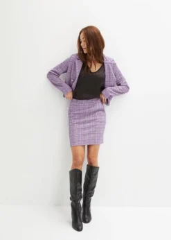 Jupe Texturée -Mode Femme 24004421 B1BWCONc