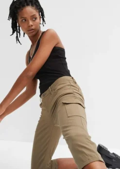 Rainbow Pantalon Corsaire Style Cargo -Mode Femme 24007520 9JascWAl