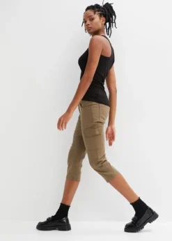 Rainbow Pantalon Corsaire Style Cargo -Mode Femme 24007525 llgAhfsy