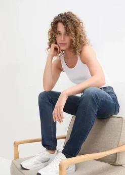 Jean Skinny à Empiècement Taille Confortable -Mode Femme 24008438 8yGcc3bE
