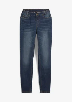 Jean Skinny à Empiècement Taille Confortable