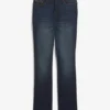 Jean Taille Haute Bootcut Extensible à Taille Confortable