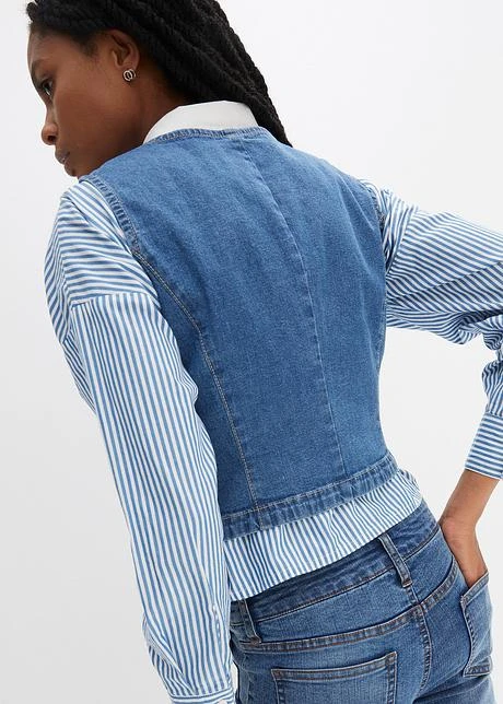 Rainbow Gilet Sans Manches En Jean 3 Rainbow Gilet Sans Manches En Jean – Image 3