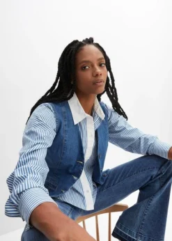 Rainbow Gilet Sans Manches En Jean 13 Rainbow Gilet Sans Manches En Jean -Mode Femme 24009130 CuDY2229