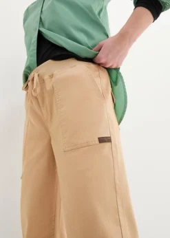 Pantalon En Twill Avec Taille Confortable -Mode Femme 24009472 vXxuFrnb