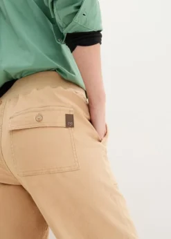 Pantalon En Twill Avec Taille Confortable -Mode Femme 24009473 Jku5op6G