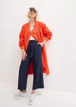 Jupe-culotte Longueur Cheville En Lin Majoritaire 11 Jupe-culotte Longueur Cheville En Lin Majoritaire -Mode Femme 24009475 KA2H5ShT