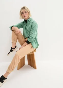 Pantalon En Twill Avec Taille Confortable -Mode Femme 24009477 jtsK6Jwd