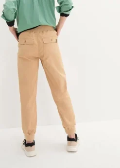 Pantalon En Twill Avec Taille Confortable -Mode Femme 24009482 FMZdHxkc